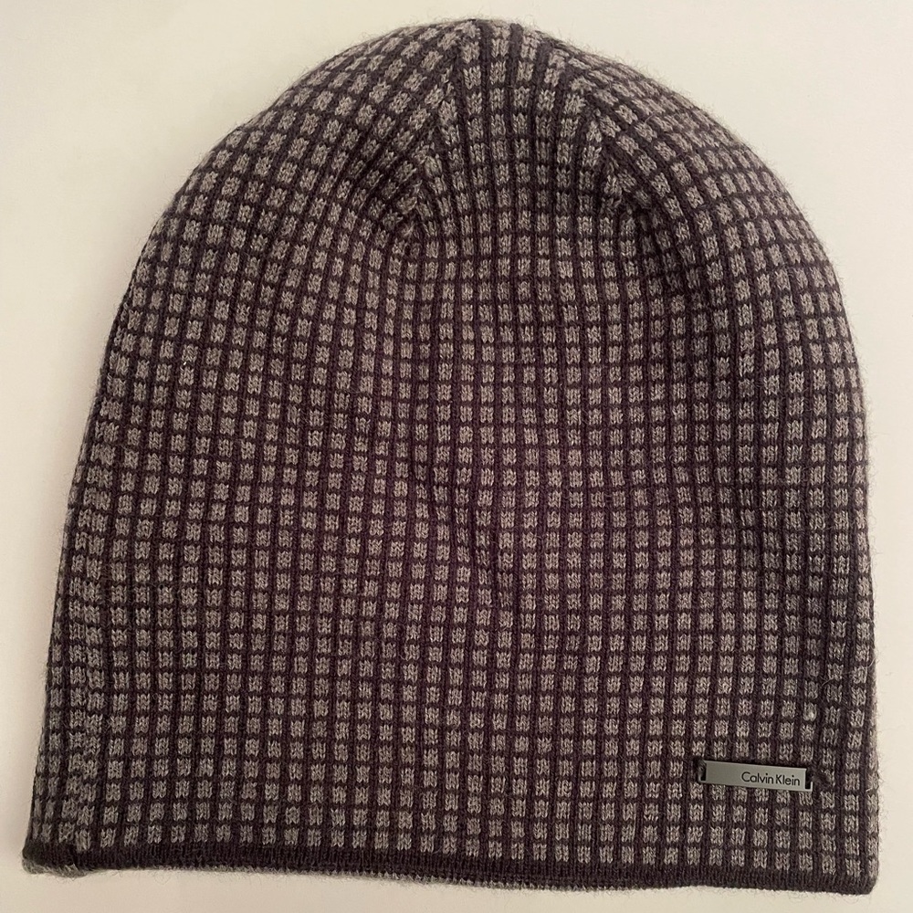Calvin Klein Beanie Two Sided, Two Pattern Design… - image 1